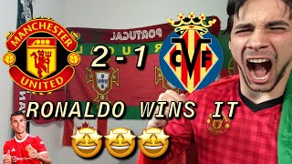 MAN UNITED FAN GOES CRAZY REACTING TO MANCHESTER UNITED 2-1 VILLAREAL | CHAMPIONS LEAGUE REACTION |