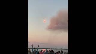 Space X Starship Flight 5 landing from Isla Blanca Park, South Padre Island, Texas. Oct 13th 2024.