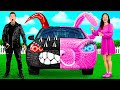 Pink Car vs Black Car Challenge | Funny Moments by KaZaZa Challenge