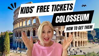 How to get your kids' FREE Colosseum tickets! Easy step by step guide.