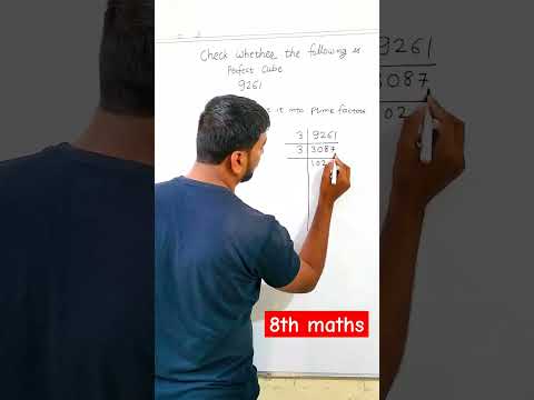 How do you write a perfect cube of a number?