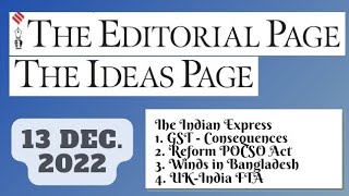 13th December 2022 | Gargi Classes The Indian Express Editorials & Idea Analysis | By R.K. Lata