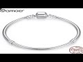 bamoer top sale authentic 100% 925 sterling silver snake chain bangle u0026 bracelet