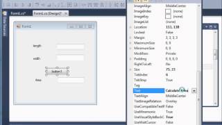 Visual C# rectangle area tutorial