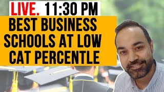 Best Business Schools At Low CAT Percentle