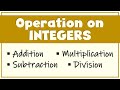 OPERATION ON INTEGERS | Adding, Subtracting, Multiplying, and Dividing Integers | Ms Rosette