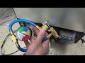 how to add freon refrigerant to a refrigerator with a piercing valve easy diy repair