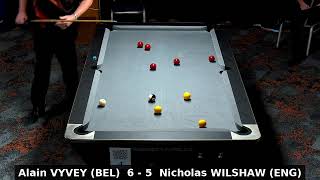 Euro 8 Ball | Alain VYVEY (BEL) vs Nicholas WILSHAW (ENG)