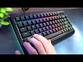 unboxing razer blackwidow v4 pro 75% mechanical keyboard fortnite keyboard sounds gameplay