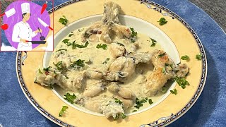 Recette facile de cuisses de grenouille sauce poulette