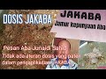 DOSIS JAKABA REKOMENDASI ABA JUNAIDI