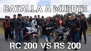 KTM RC 200 VS PULSAR RS 200 BATALLA #FULLGASS