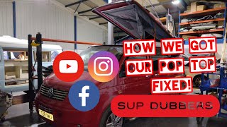 How We Got Our VW T5 Pop Top Fixed