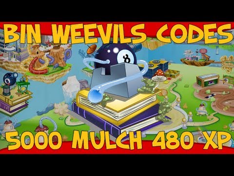 Bin Weevils 5000 Mulch and 480 XP Codes Bin Weevils 5000 Mulch and 480 XP Codes