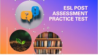 ESL| English as second language| Adult Basic Education in USA| ESL Assessment test practice in USA|