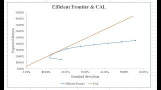 Tutorials 101: Multi - asset portfolio's Efficient frontier & CAL using Excel