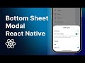 Building Twitter Bottom Sheet with React Native | Tutorial Expo