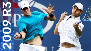 John Isner vs Andy Roddick in a five-set thriller! | US Open 2009 Round 3
