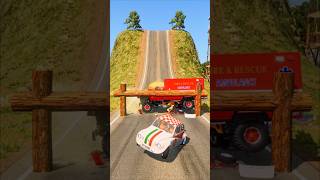 आज कोन सी कार इस लकड़ी के खांबे में लार्कर अपनी जान जाएगी #40 #shorts BeamNG.Drive