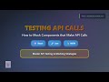 React Testing: Mocking API Calls with Jest & MSW (Beginner-Friendly)