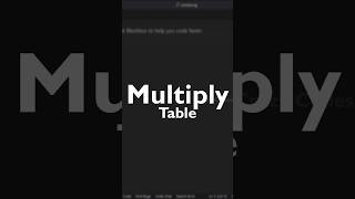 Multiply Table in Python|Crazy Codes|Python Tutorial Tamil|Python Problems #python #pythontamil