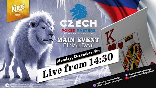 💶Final Day of €150 Czech Poker Masters "Winter Edition" live from King's Resort 👑