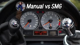 BMW M3 E46 0-100km/h SMG vs Manual