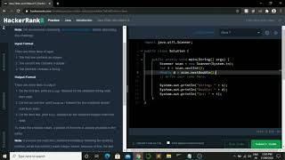 HACKERRANK || JAVA || STDIN STDOUT 2 || (String i/o problem)