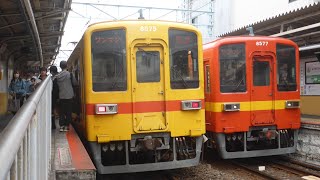 【昭和30年代のリバイバルカラー】東武 8575F 東あずま１番線到着 ワンマン・曳舟 2024/10/26