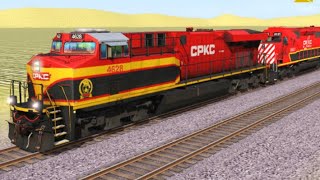 CPKC merger Locomotives in Trainz Railroad Simulator 2019 Railfanning.