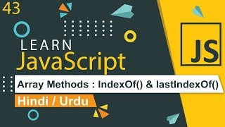 JavaScript Array indexOf \u0026 lastIndexOf Tutorial in Hindi / Urdu