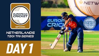 🔴 ECN Netherlands T20I Tri-Series, 2024 | Day 1 | Netherlands vs Scotland | 18 May 2024