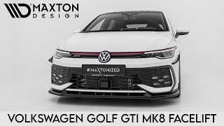 Volkswagen Golf GTI Mk8 Facelift | Maxton Design Splitter Set | Presentation #386