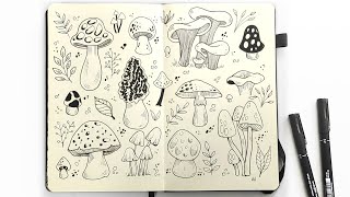 Easy and Unique Mushroom Drawing Ideas | Fun Mushroom Drawing Tutorial