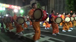 雫石町上町さんさ太鼓伝承会／パレード会場／第38回 盛岡さんさ踊り2015（初日）