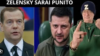 ZELENSKY DISPREZZA I RUSSI e MEDVEDEV VUOLE PUNIRLO