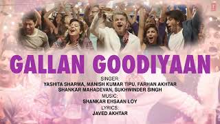 Gallan Goodiyaan Full Song with LYRICS Dil Dhadakne Do Series
