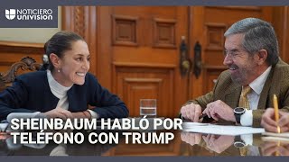 Detalles de la llamada entre Sheinbaum y Trump tras las amenazas de aranceles a México