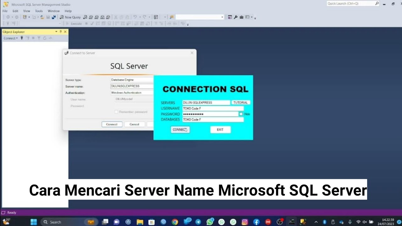 Cara Mencari Server Name Microsoft Sql Server Tutorialcashiercodef