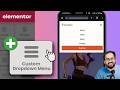 Elementor - SMOOTH Custom Dropdown Menu