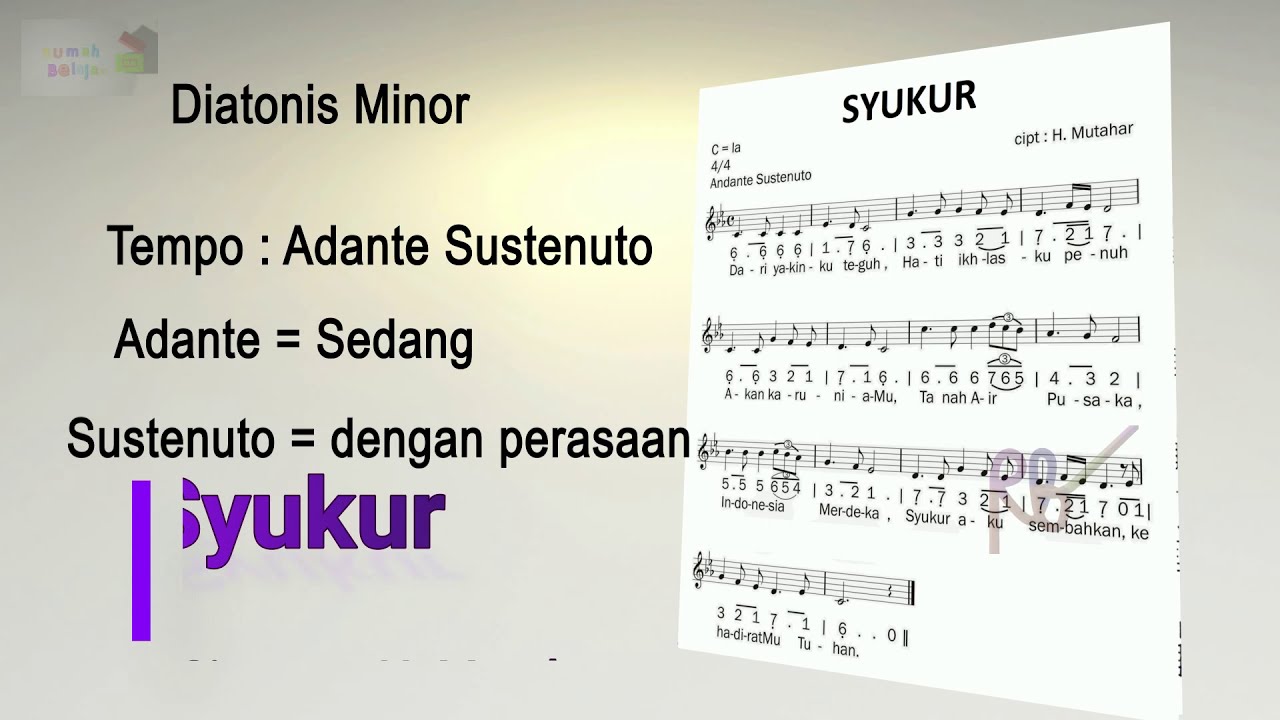 Contoh Lagu Tangga Nada Mayor Dan Minor Dengan Temponya - YouTube