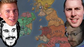 TommyKay Plays CK3 Multiplayer with Alex, Drew, Feedback - Part 1 (Four Kings of Britain)