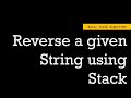Reverse String using Stack in Python