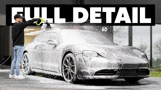Dirty Porsche Taycan Sport Turismo - Full Detail