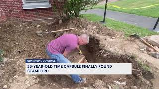 25-year-old time capsule finally found at Stamford school after days of digging