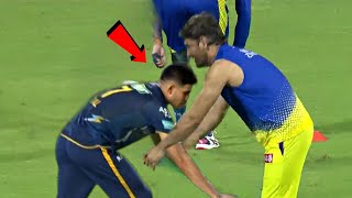 Shubman Gill touched MS Dhoni's feet as soon as he met him | CSK vs GT Final IPL 2023