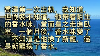 【完結】喬澤第一次出軌，我知道，但假裝不知道。他帶着陌生的香水味，堂而皇之走進臥室。一個月後，香水味變了，不知道是他換了新寵，還是新寵換了香水。#小小聽書