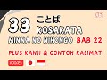 Kosakata Bahasa Jepang – Bab 22 Minna no Nihongo