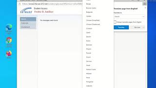 Skyward Student Access Language Settings