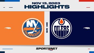 NHL Highlights | Islanders vs. Oilers - November 13, 2023